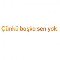 çünkü başka sen yok