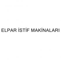 elpar istif makinaları