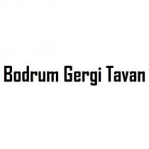 bodrum gergi tavan