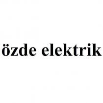 özde elektrik