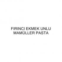 fırıncı ekmek unlu mamüller pasta