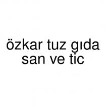 özkar tuz gıda san ve tic