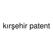 kırşehir patent
