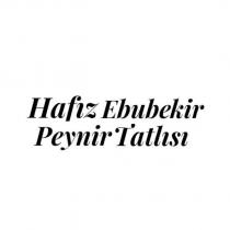 hafız ebubekir peynir tatlısı
