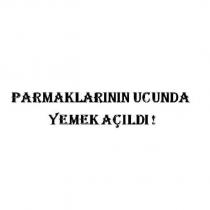 parmaklarının ucunda yemek açıldı!