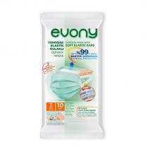 evony yumuşak elastik kulaklı cerrahi maske