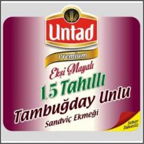 untad premium ekşi mayalı 15 tahıllı tambuğday unlu sandviç ekmeği şeker ilavesiz