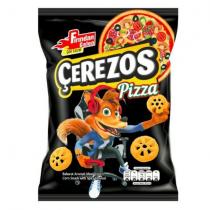 çerezos pizza fırından gelen çıtır lezzet baharat aromalı mısır çerezi com snack with spicy flavour