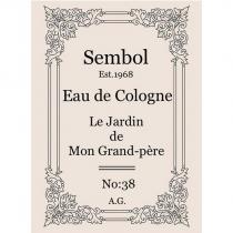 sembol est.1968 eau de cologne le jardin de mon grand-pére no:38 a.g.