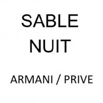 sable nuit armani / prive