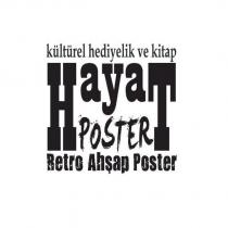 kültürel hediyelik ve kitap hayat poster retro ahşap poster
