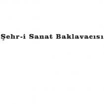 şehr-i sanat baklavacısı