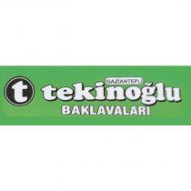 t gaziantepli tekinoğlu baklavaları