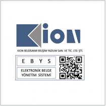 kion ebys elektronik belge yönetim sistemi kion bilgisayar bilişim yazılım san.ve tic.ltd.şti.