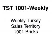 tst 1001-weekly weekly turkey sales territory 1001 bricks