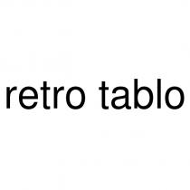 retro tablo