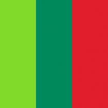 renk markası Pantone 375 C, Pantone 7725 C, Pantone 1797 C