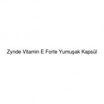 zynde vitamin e forte yumuşak kapsül