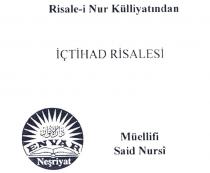 risale-i nur külliyatından içtihad risalesi envar neşriyat