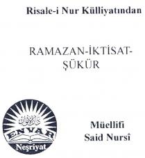risale-i nur külliyatından ramazan-iktisat-şükür envar neşriyat