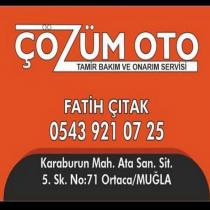 çözüm oto tamir bakım ve onarım servisi fatih çıtak 0543 921 07 25 karaburun mah. ata san. sit. 5.sk. no:71 ortaca muğla