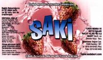 saki çilek aromalı mineralli gazlı içecek