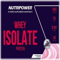 nutripower sports supplements nutrition whey isolate protein strawbeery flavour 32 years of experience