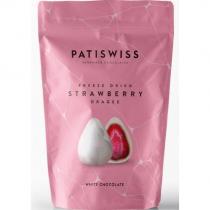 patiswiss freeze dried strawberry drage white chocolate