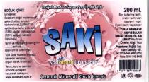 saki aromalı mineralli gazlı içecek