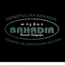 heybetullah bahadır meşhur bahadır burmalı kadayıf künefe ve dondurma salonu