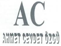 ac ahmet cevdet özgü