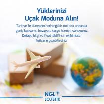 yüklerinizi uçak moduna alın ngl lojistik türkiye ile dünyanın herhangi bir noktası arasında geniş kapsamlı havayolu kargo hizmeti sunuyoruz. detaylı bilgi ve fiyat teklifi için ekibimizle iletişime geçebilirsiniz.