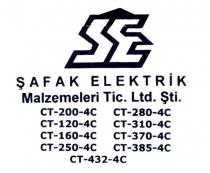 se şafak elektrik ct-200-4c ct-280-4c ct-120-4c ct-310-4c ct-160-4c