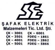 se şafak elektrik çk-2001 çk-3501 çk-4001 çk-5001 çk-6001