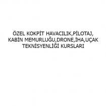 özel kokpit havacılık, pilotaj, kabin memurluğu, drone, iha, uçak teknisyenliği kursları