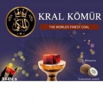 kral kömür the worlds finest coal coconut scent 2 hours 36 pcs