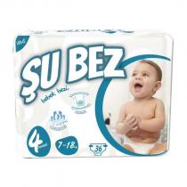 yeni şu bez bebek bezi elastic breathable 4 maxi 7-18 kg 36 pcs