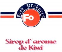 sirop d´arome de kiwi food products fo