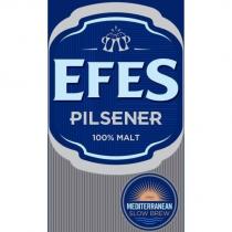 efes pilsener %100 malt mediterranean slow brew