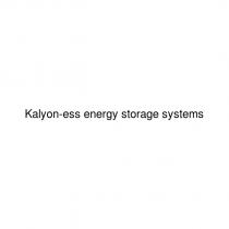 kalyon-ess energy storage systems