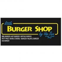 little burger shop by the sea bbq burger-hot burger-buffalo burger-patty melt-double double burger-falafel burger-egg burger