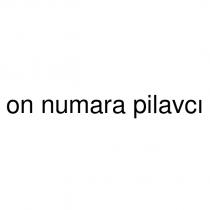 on numara pilavcı