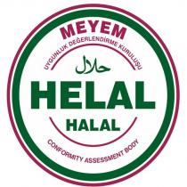 meyem helal halal uygunluk değerlendirme kuruluşu conformity assessment body