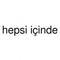 hepsi içinde