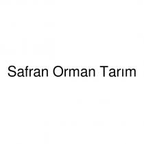 safran orman tarım