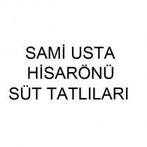 sami usta hisarönü süt tatlıları