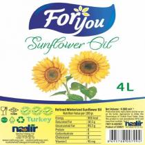 foryou sunflower oil 4 l nadir turkey