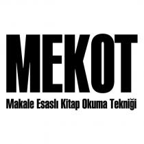 mekot makale esaslı kitap okuma tekniği