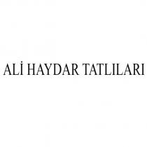 ali haydar tatlıları