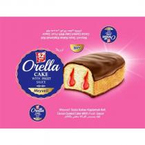 52 weeks orella cake with fruit sauce meyveli soslu kakao kaplamalı kek